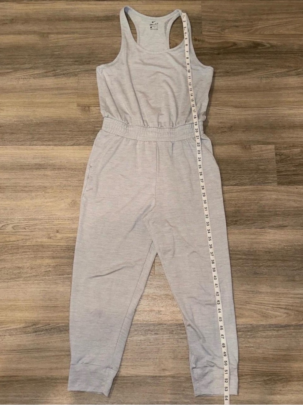 Nike Light Gray Racerback Jumpsuit